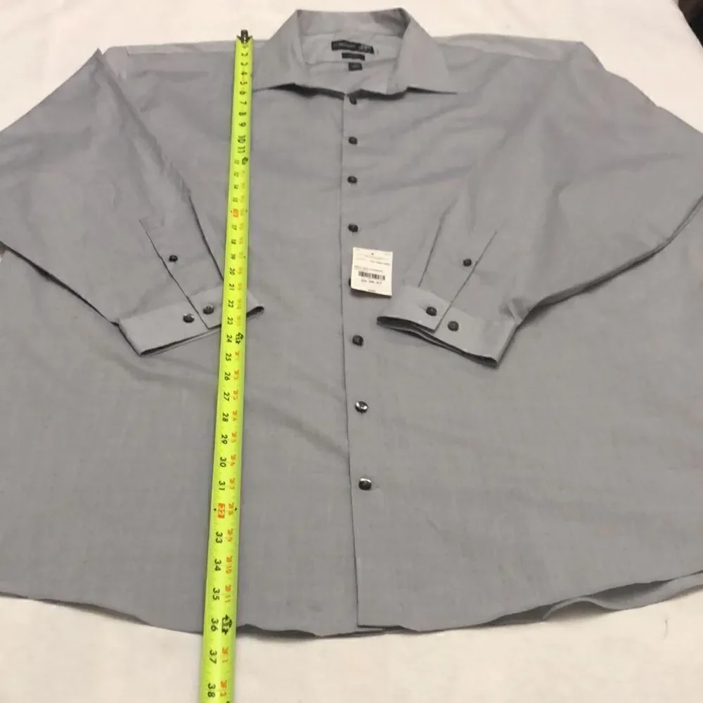 New J.Ferrar mens button up long sleeve shirt size big and tall 20 - Picture 5 of 8